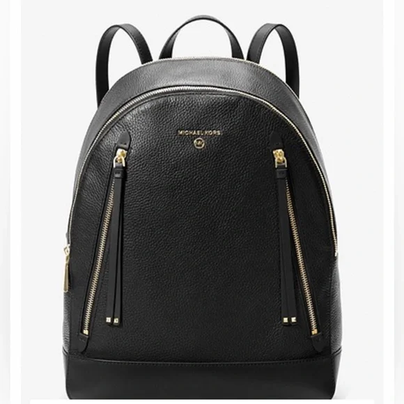 Michael Michael Kors Leather Backpack **New** never used Beautiful, soft leather Michael Kors Jaycee Medium Zip Pocket Backpack Leather Black  main image 2